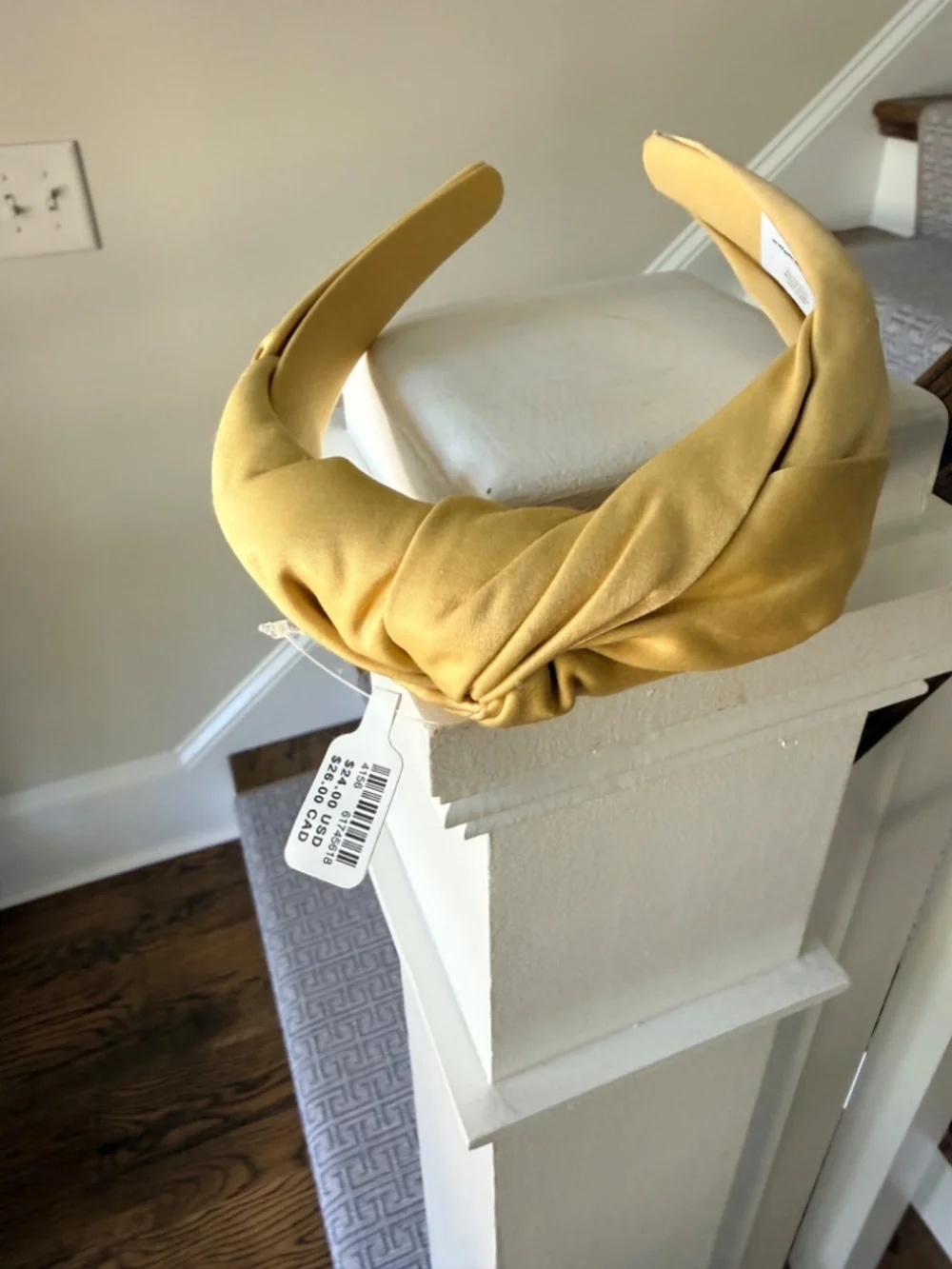 NWT Anthropologie Gold   Yellow Crescent  Knotted  Headband